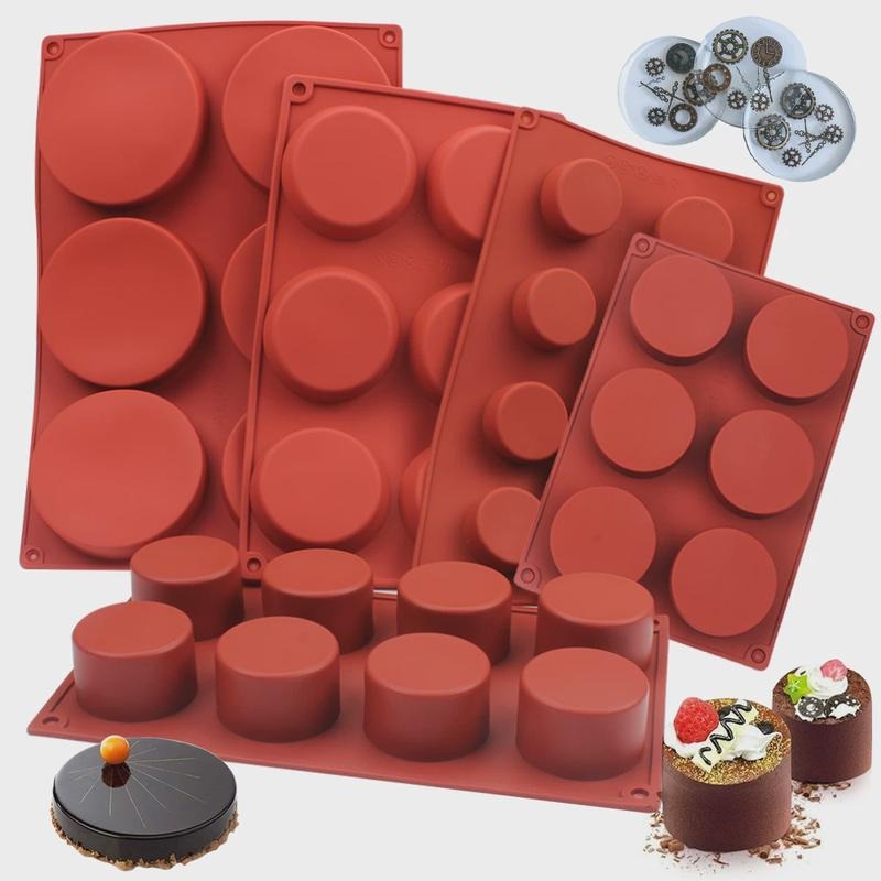 Soap Making Kit For Beginners - Round Silicone Soap Mold DIY Handmade