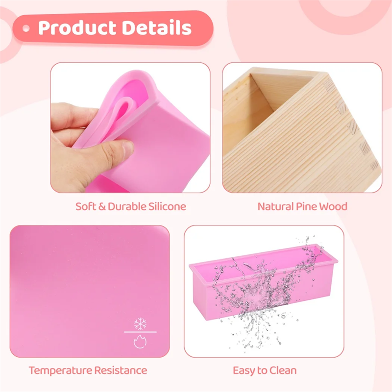 Rectangular Silicone Soap Loaf - đánh giá và giá Soap Making Kit For Beginners