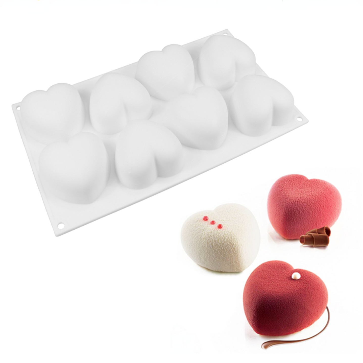 Love Heart Silicone Soap Mold  - đánh giá và giá Soap Making Instructions