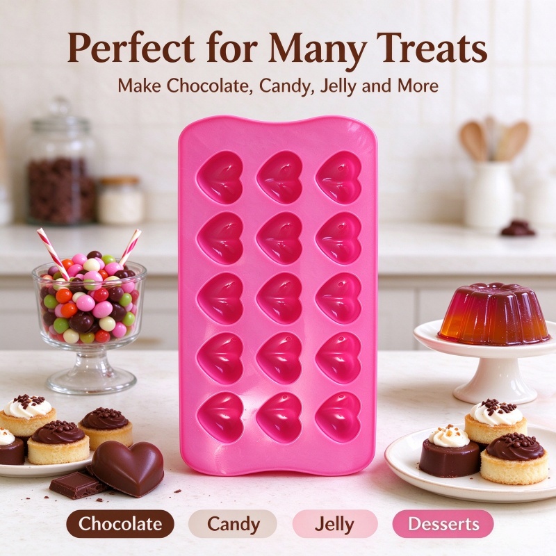 3D Love Heart Silicone Mold Fo - đánh giá và giá Soap Making Ins