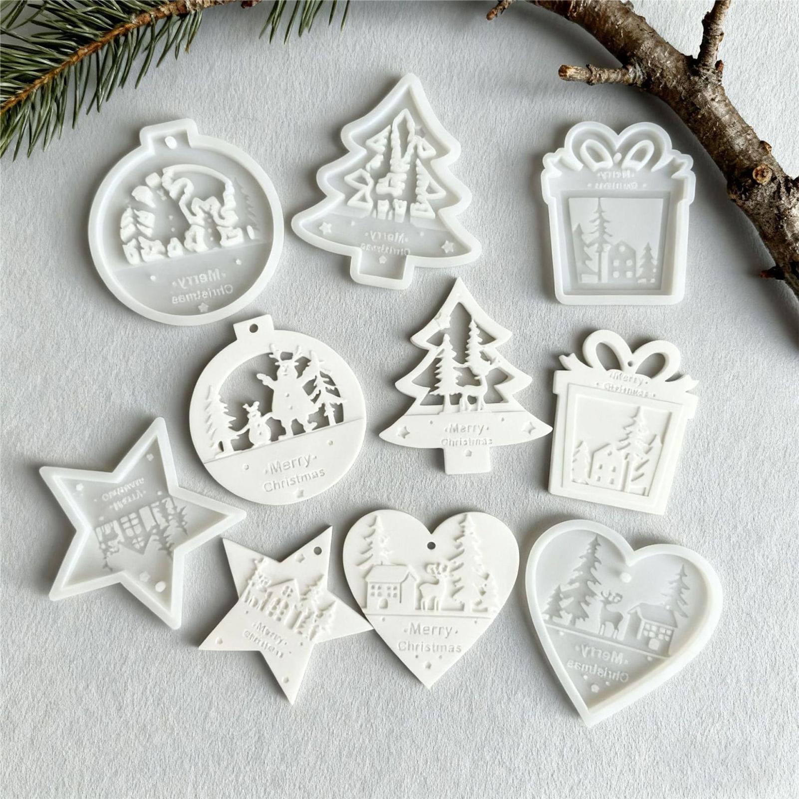 5Pcs Christmas Silicone Molds  - đánh giá và giá Soap Making Kit For Beginners