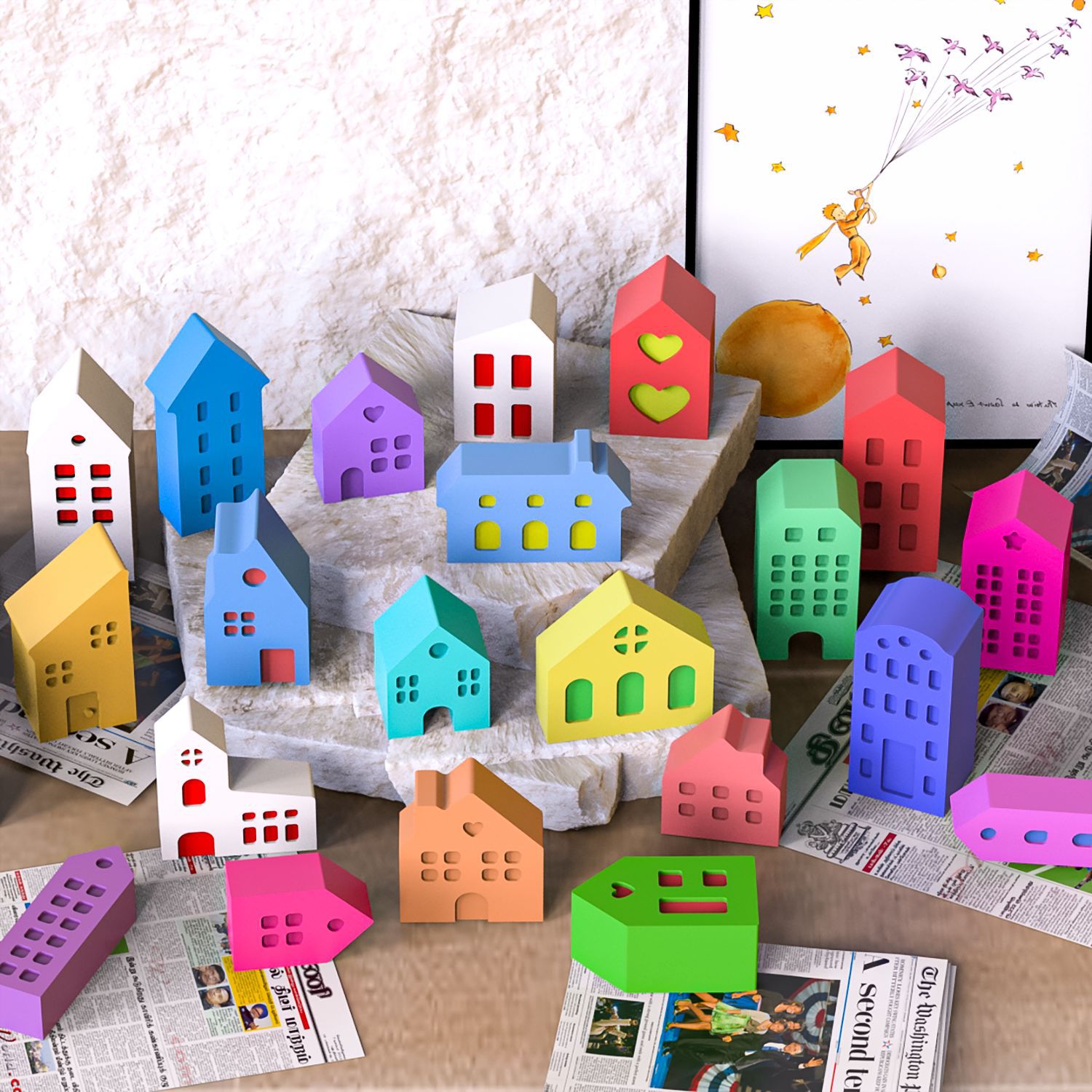 Multi-House Ornament Silicone  - đánh giá và giá Soap Making Gifts